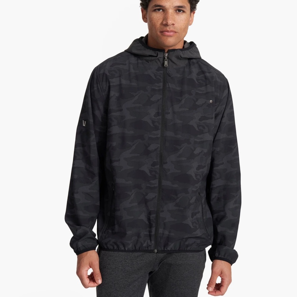 Vuori Black Windbreaker Lightweight Jacket